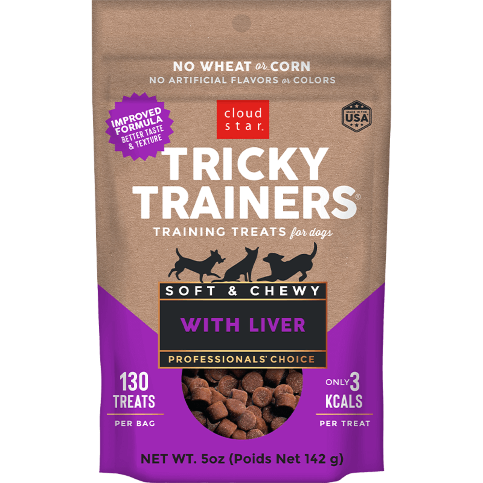 Cloud Star Tricky Trainers Liver Chewy Dog Treats