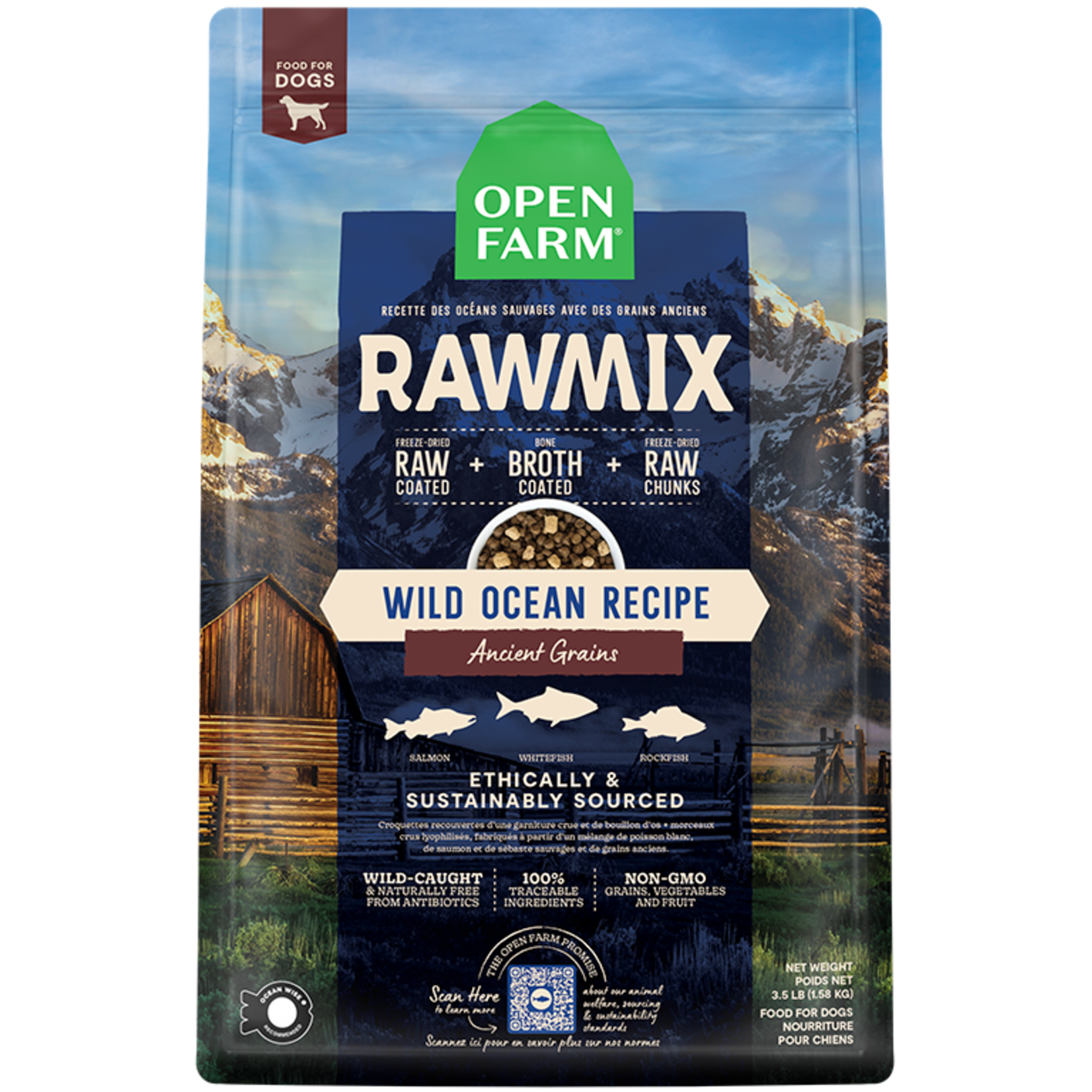 Open Farm OPEN FARM RawMix Ancient Grain Wild Ocean Dog