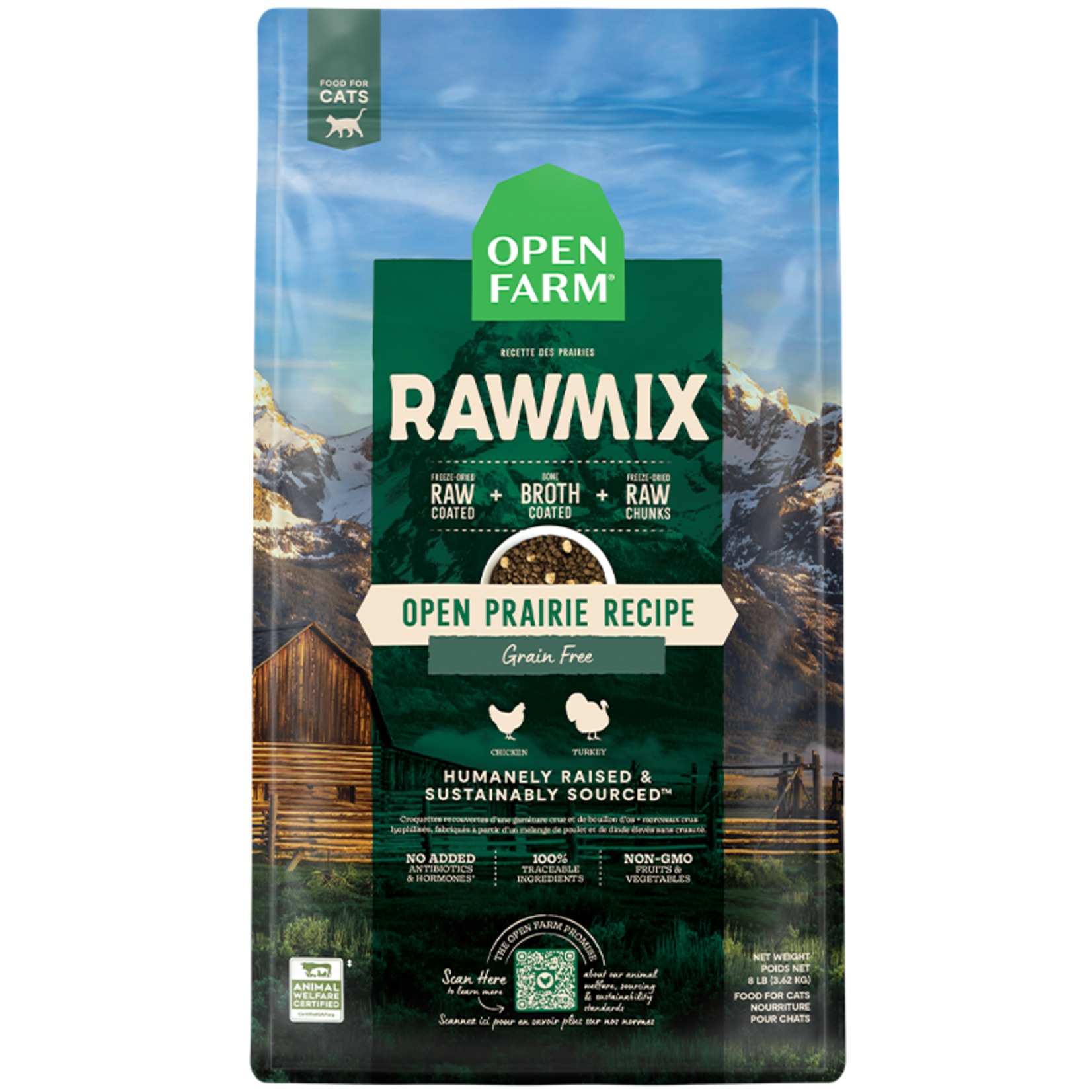Open Farm OPEN FARM RawMix Grain Free Open Prairie Cat 2.25 lb.