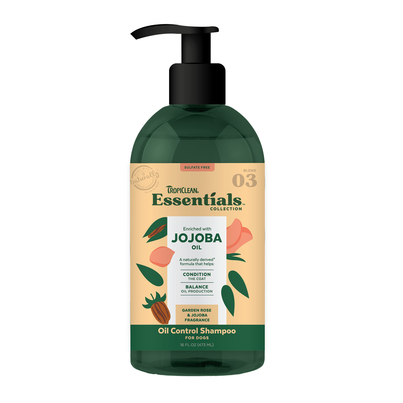 Tropiclean TROPICLEAN Essentials Shampoo Jojoba Oil 16oz