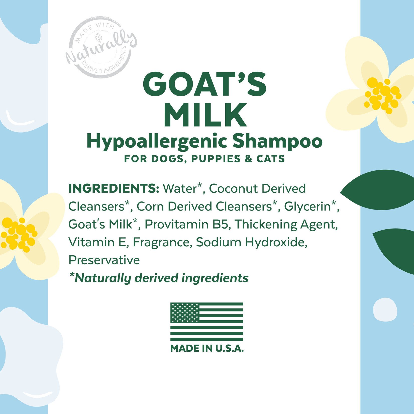 Tropiclean TROPICLEAN Essentials Shampoo Goat's Milk 16oz Dog & Cat