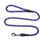 MENDOTA Snap Leash 1/2" 6 ft Black Ice Purple