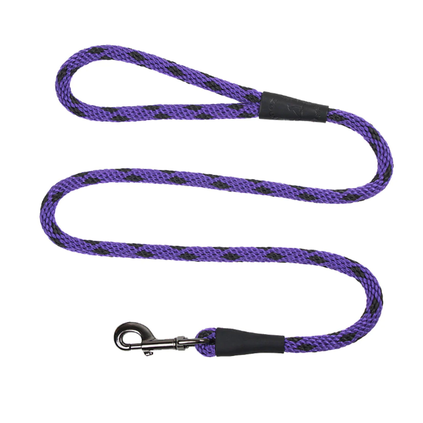 MENDOTA Snap Leash 1/2" 6 ft Black Ice Purple