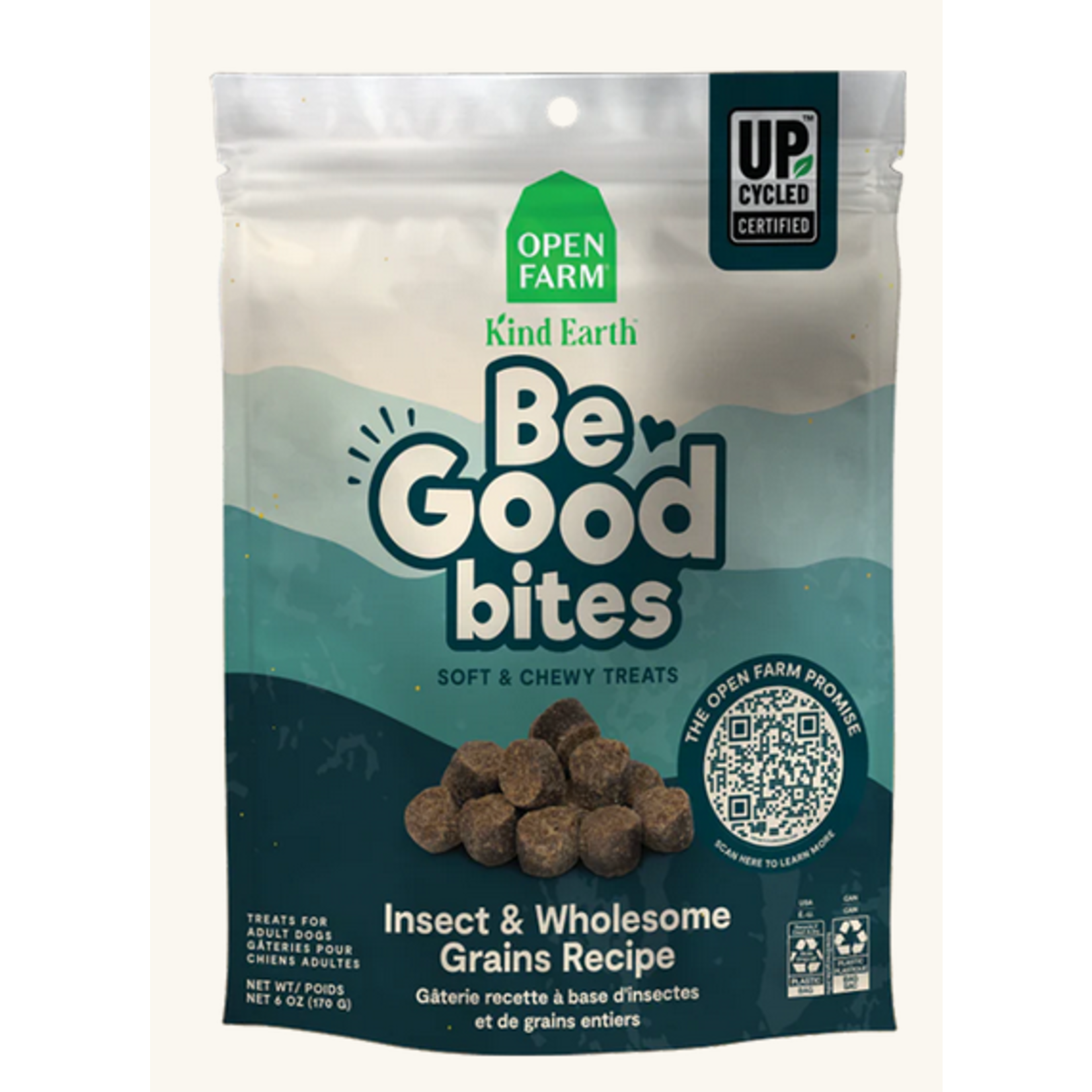 Open Farm OPEN FARM Treat Be Good Bites Insect with Grains Dog 6oz