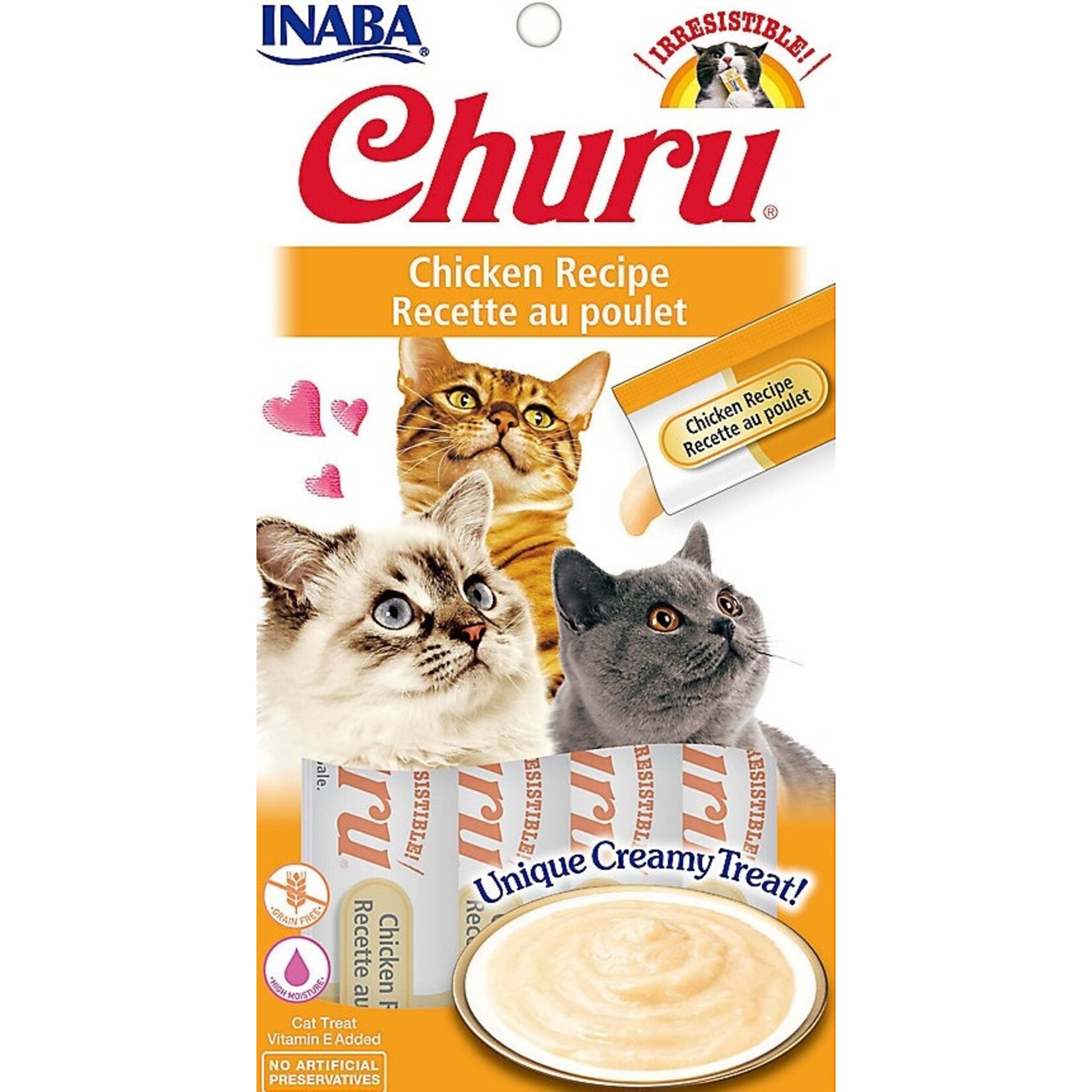 Inaba Ciao Churu Chicken Cat Puree Treats 2oz