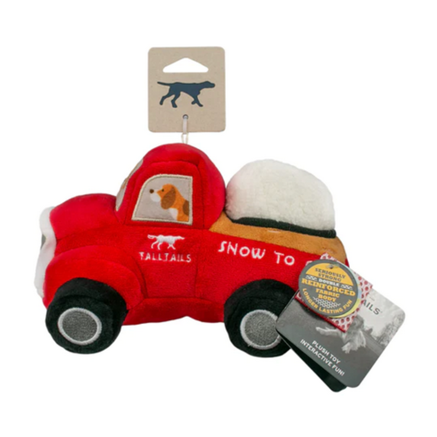 Tall Tails TALL TAILS Red Truck with Snowball Dog Toy
