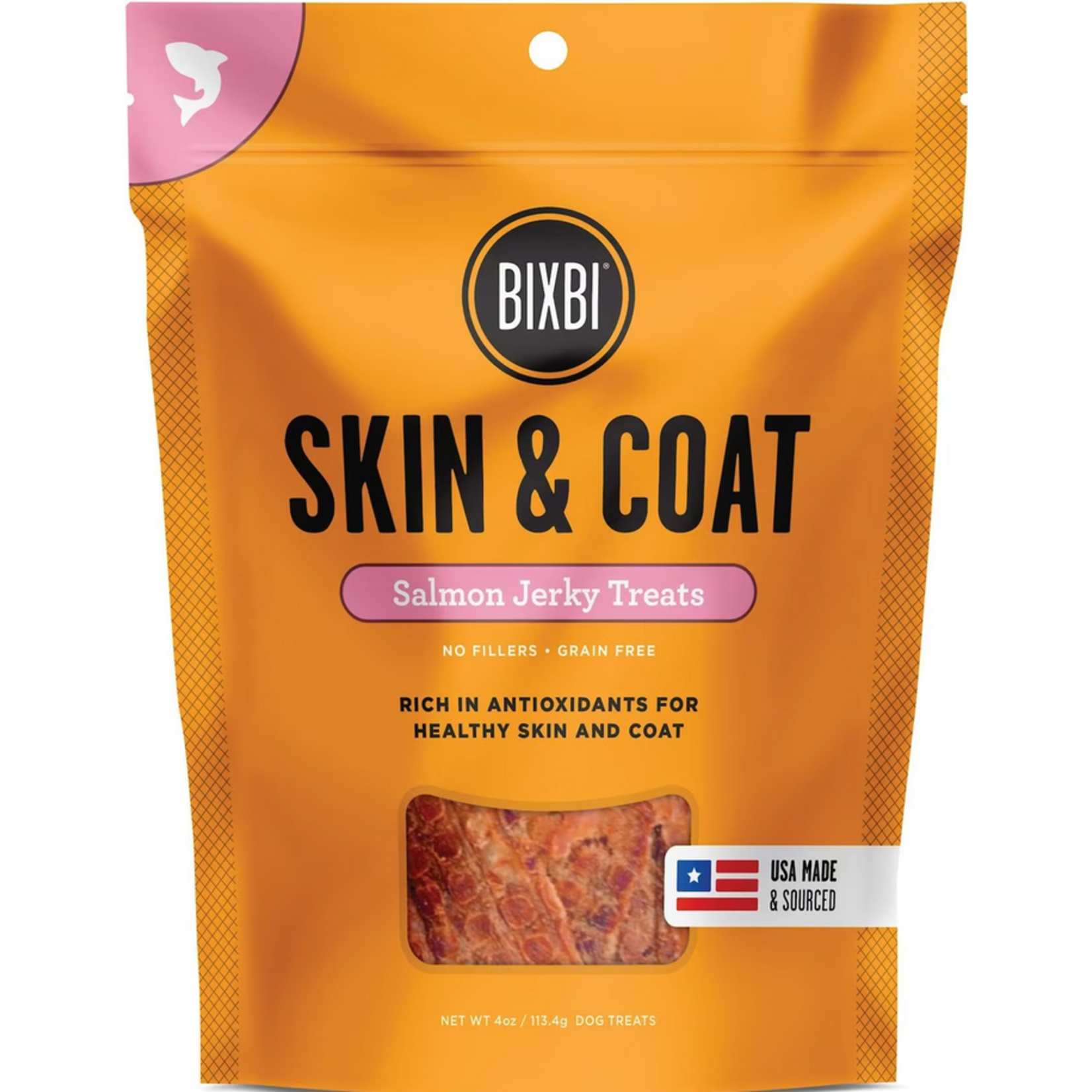 Bixbi BIXBI Skin & Coat Salmon Jerky 4oz