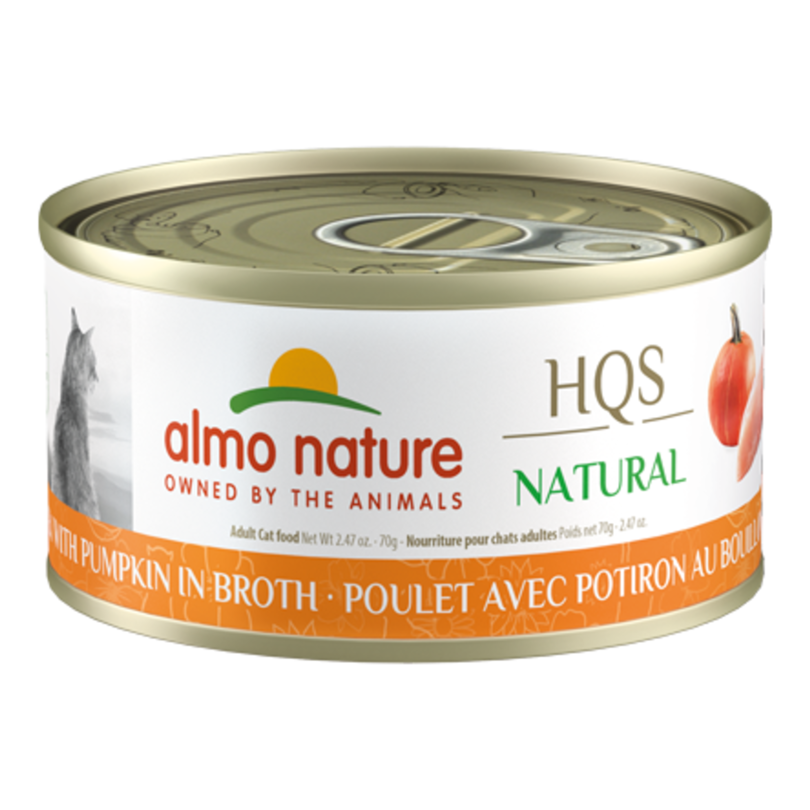 Almo Nature ALMO NATURE Chicken/Pumpkin in Broth Canned Cat Food 2.47oz