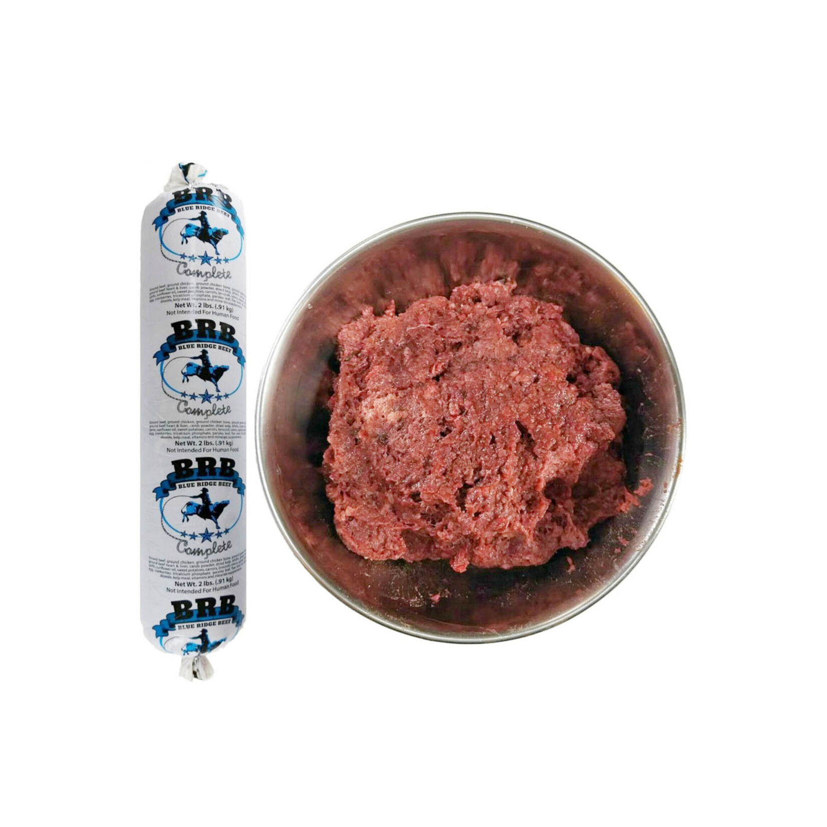 Blue Ridge Beef Blue Ridge Beef Raw Complete Dog Food Chub 2#