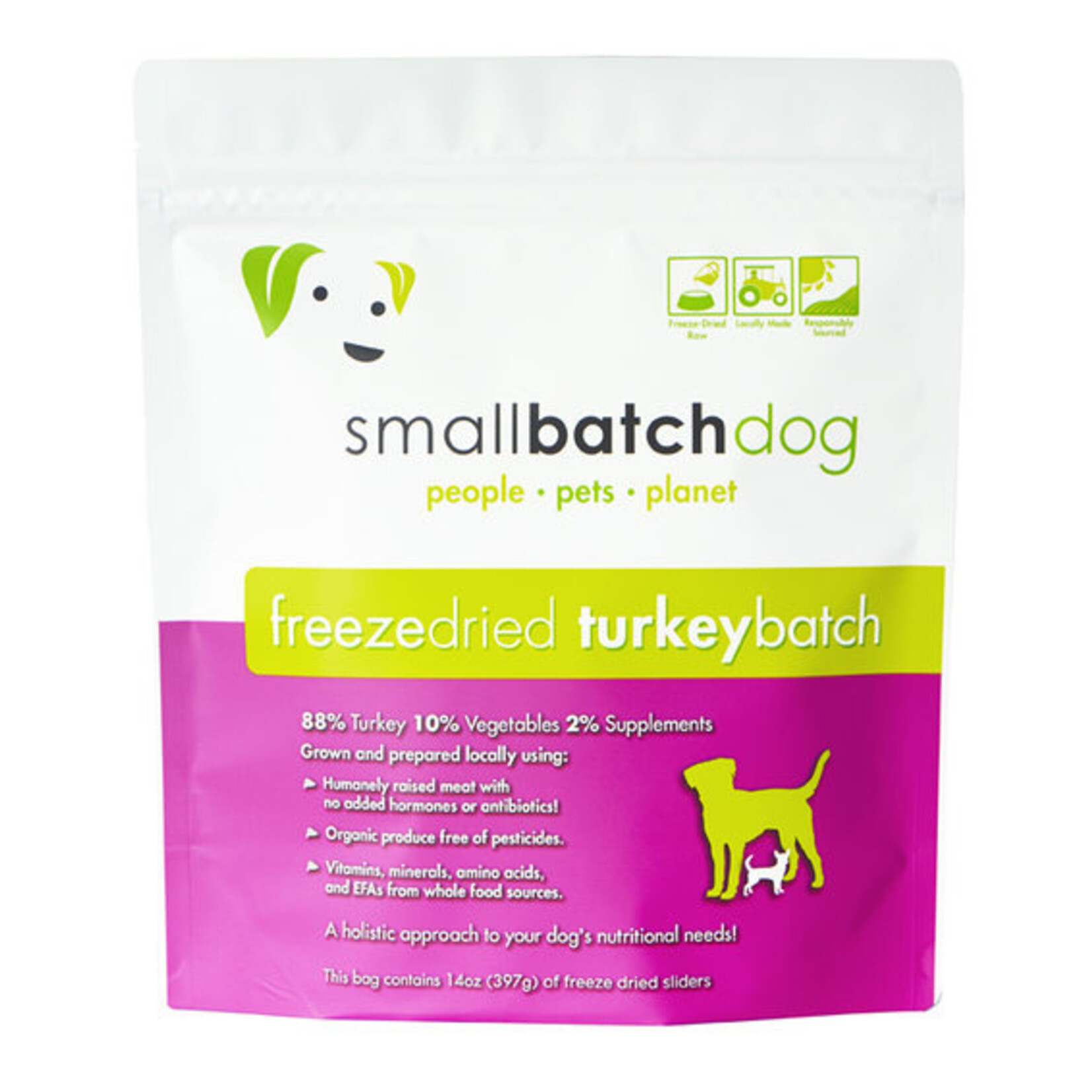 Smallbatch Smallbatch Dog Freeze-Dried Turkey Sliders Grain-Free 14 oz