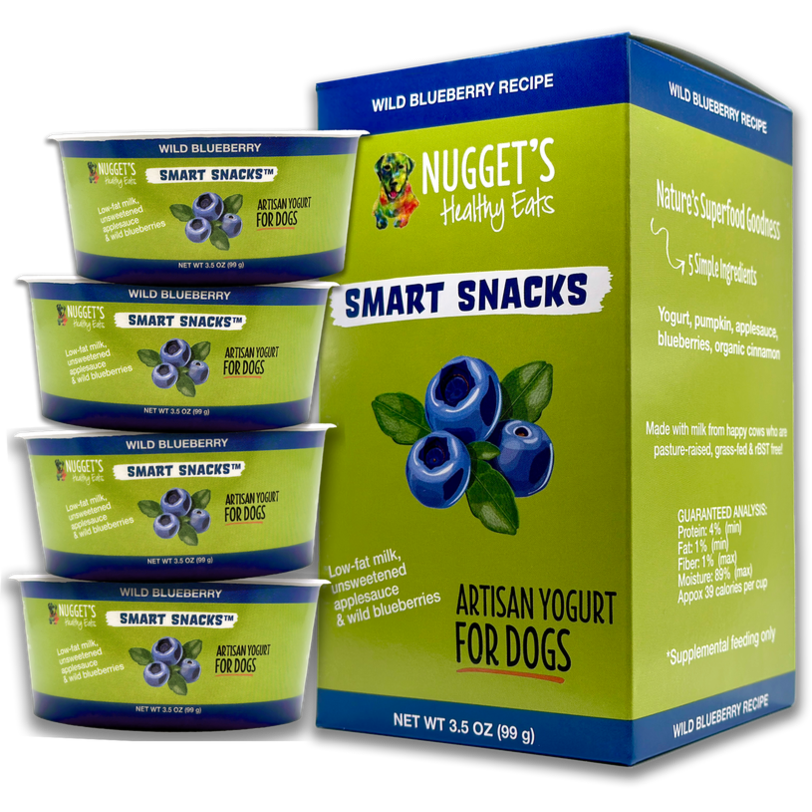 Nugget's Healthy Eats NUGGET'S Frozen Yogurt Wild Blueberry