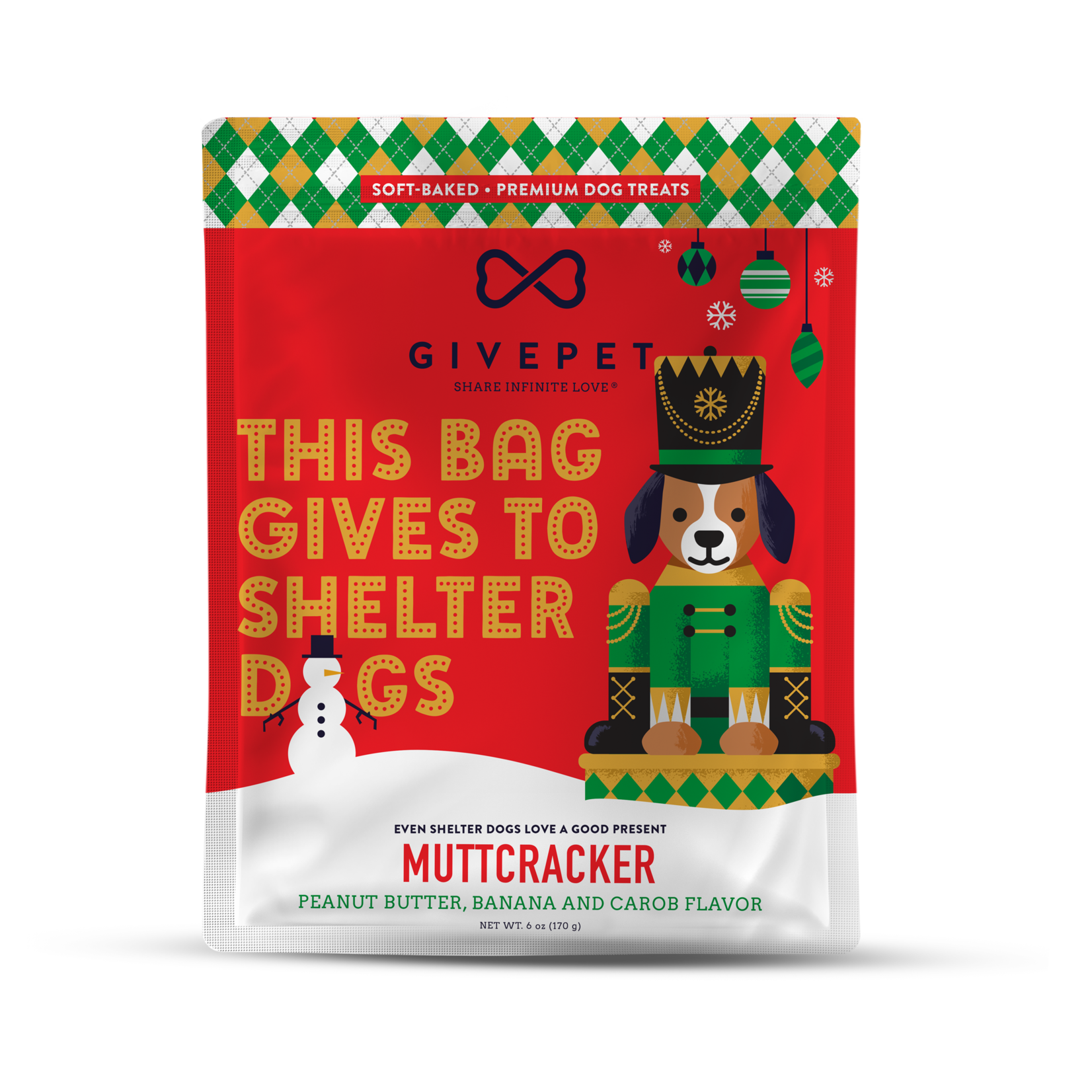 GivePet GIVEPET Muttcracker Soft Dog Treats 6oz