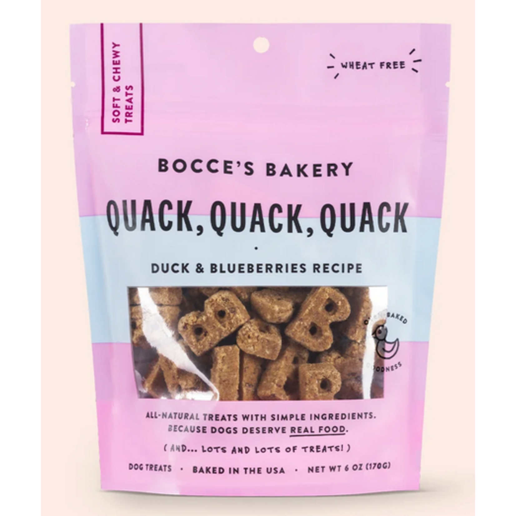 Bocce's BOCCE SOFT & CHEWY QUACK QUACK 6 OZ