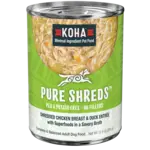 Koha KOHA Pure Shreds Chicken & Duck Entree High Protein Wet Dog Food 12.5 oz
