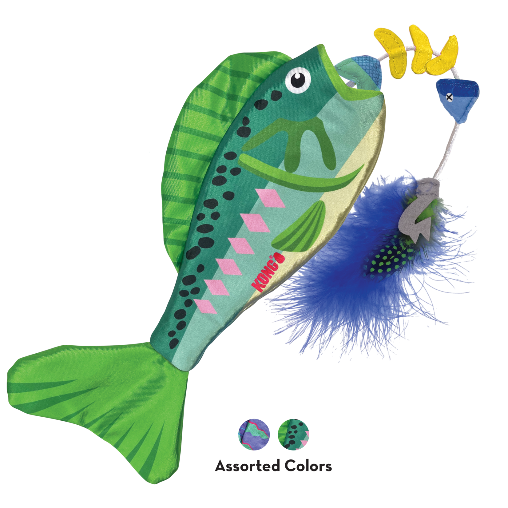 Kong KONG Wrangler Angler Fish Assorted Cat Toy *Special Order*