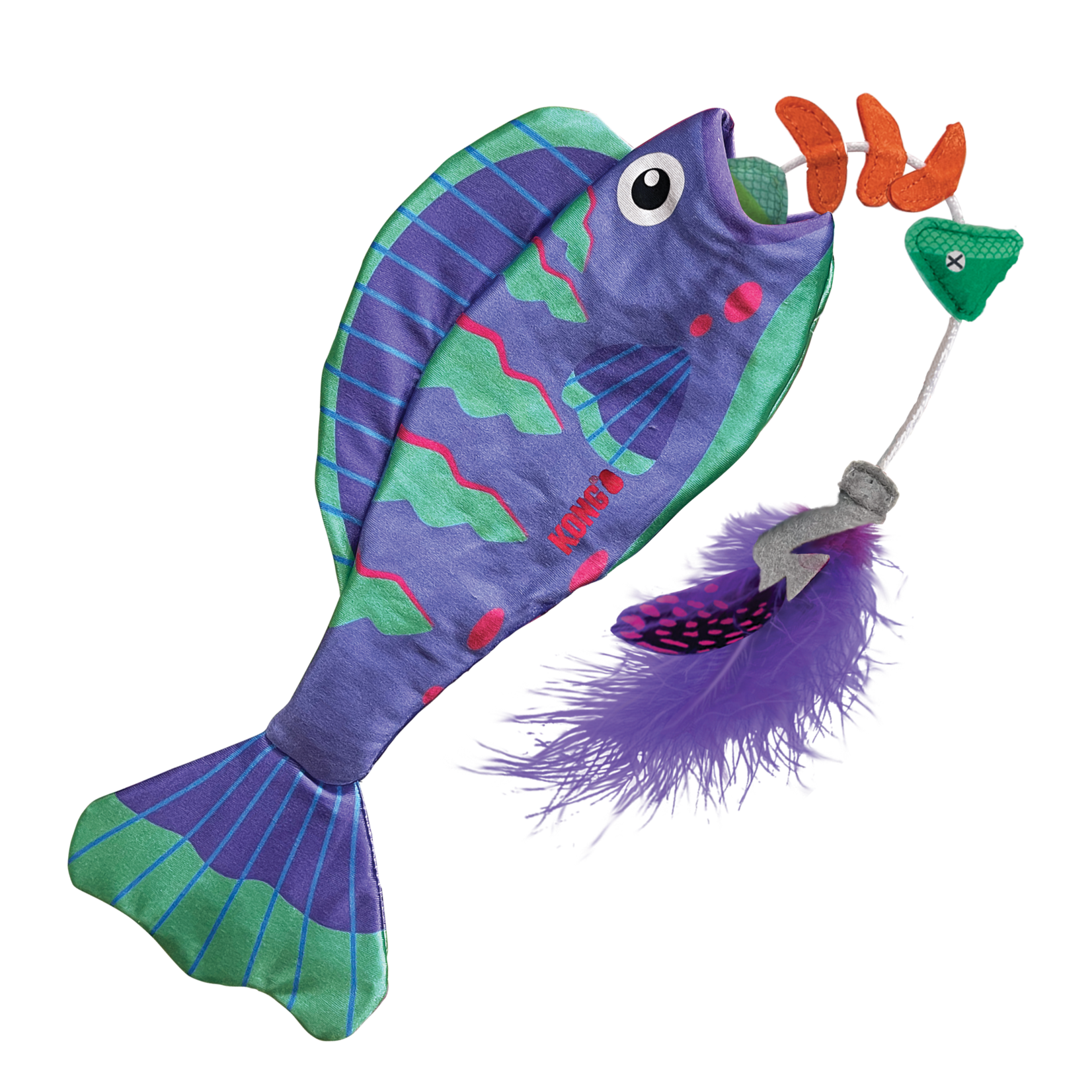 Kong KONG Wrangler Angler Fish Assorted Cat Toy