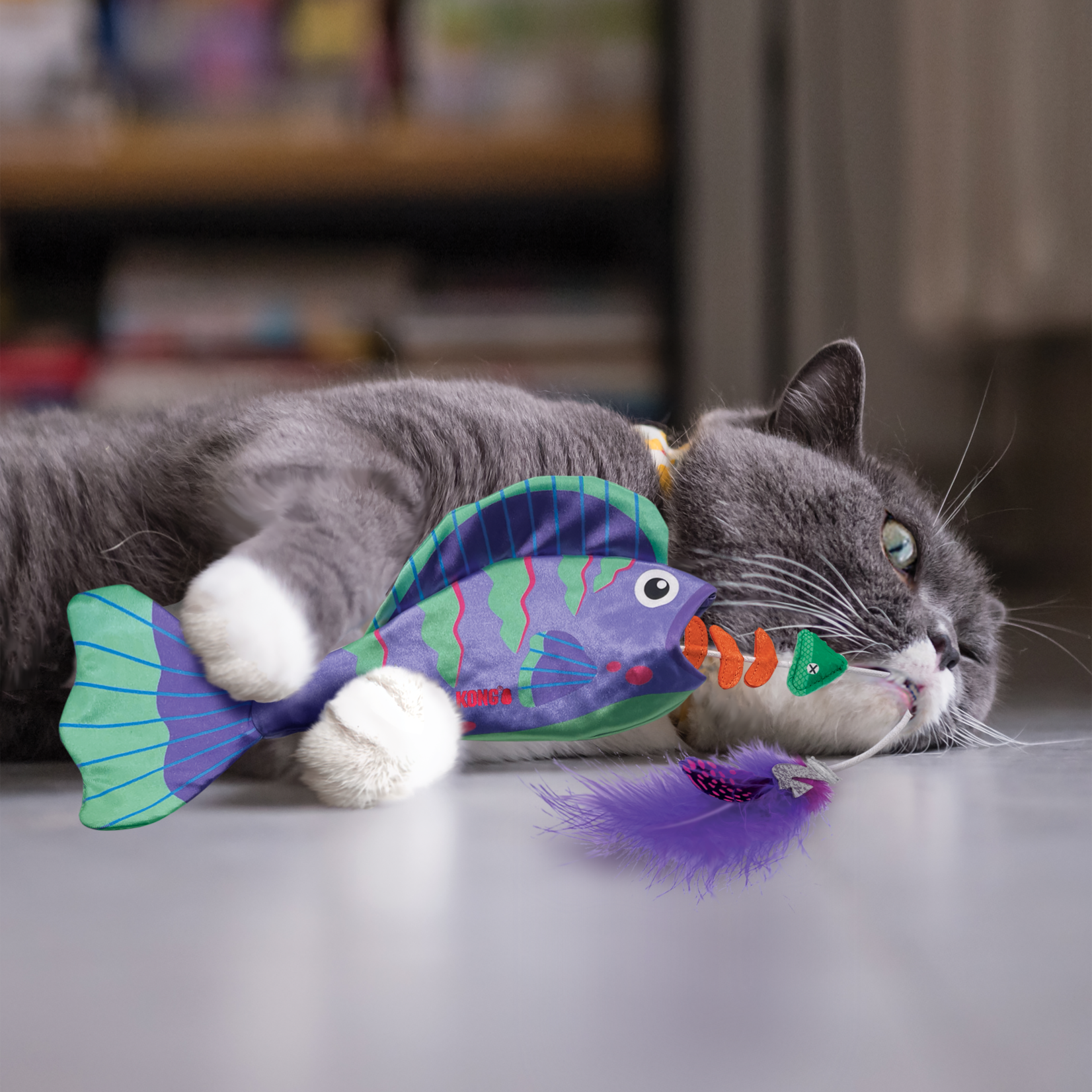 Kong KONG Wrangler Angler Fish Assorted Cat Toy