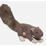 Hugglehounds HH Big Feller Squirrel Toy Dog Gray