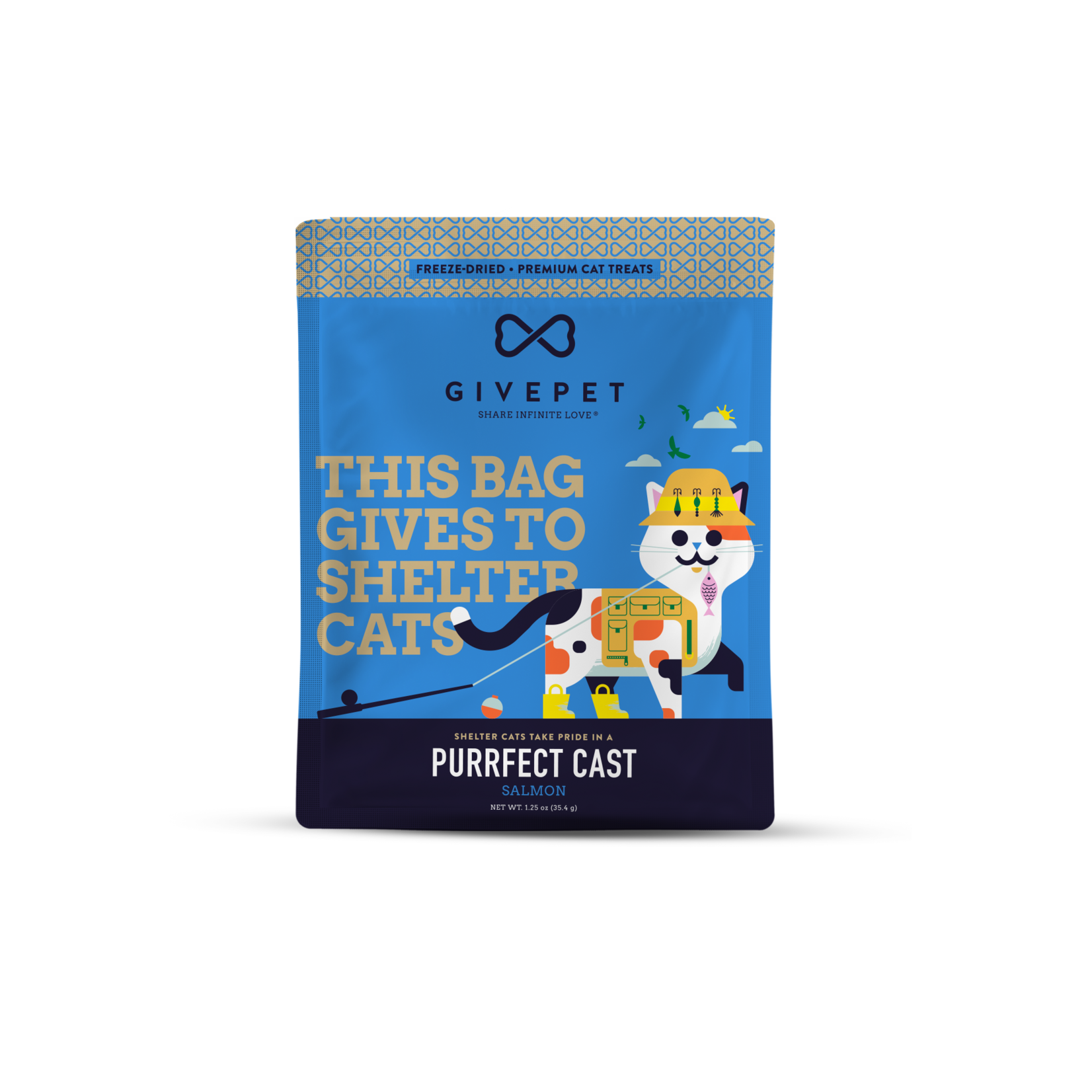 GivePet GIVEPET Purrfect Cast FD Salmon 1.25oz-CLEARANCE 25% OFF