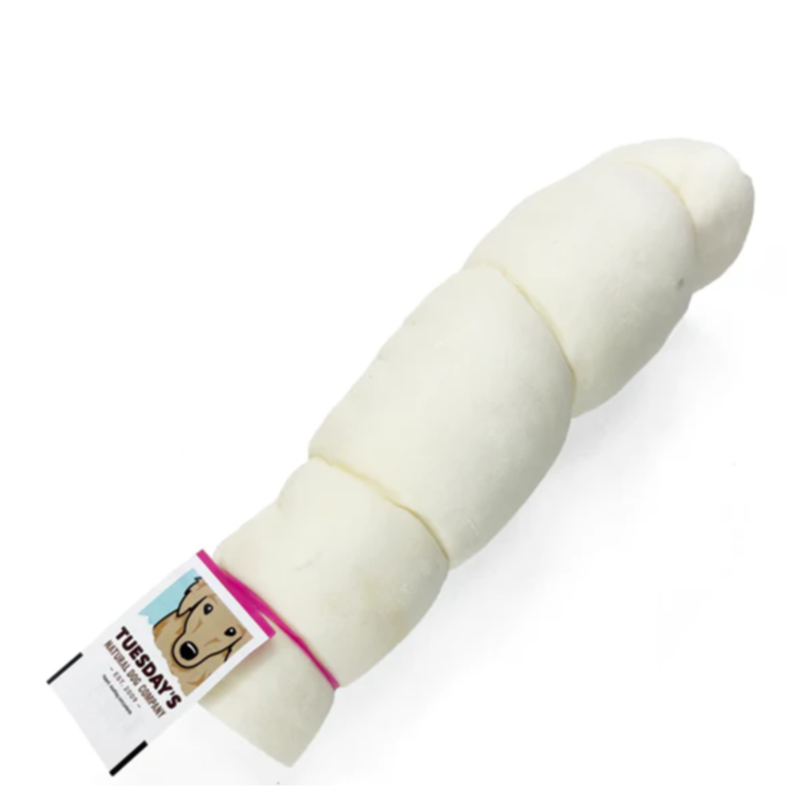Tuesday's Natural Dog Company TUESDAY'S BEEF CHEEK ROLL - LARGE 10-12"