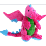Worldwise GoDog GODOG Dragon Pink Toy Dog Lrg