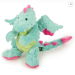 Worldwise GoDog GODOG Dragon Turquoise Toy Dog Sm