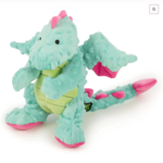 Worldwise/QPG/GoDog GODOG Dragon Turquoise Toy Dog Sm