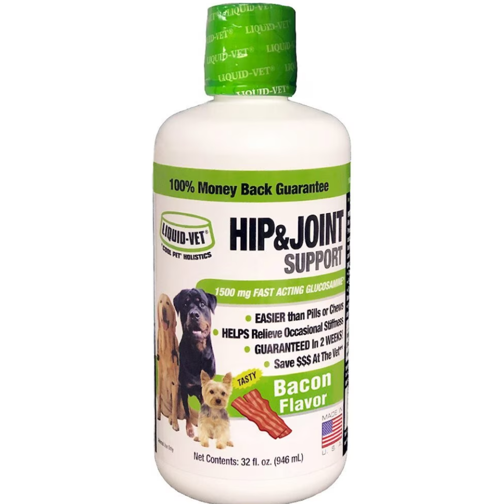 Liquid-Vet LIQUID-VET Hip & Joint Advanced Bacon 32oz