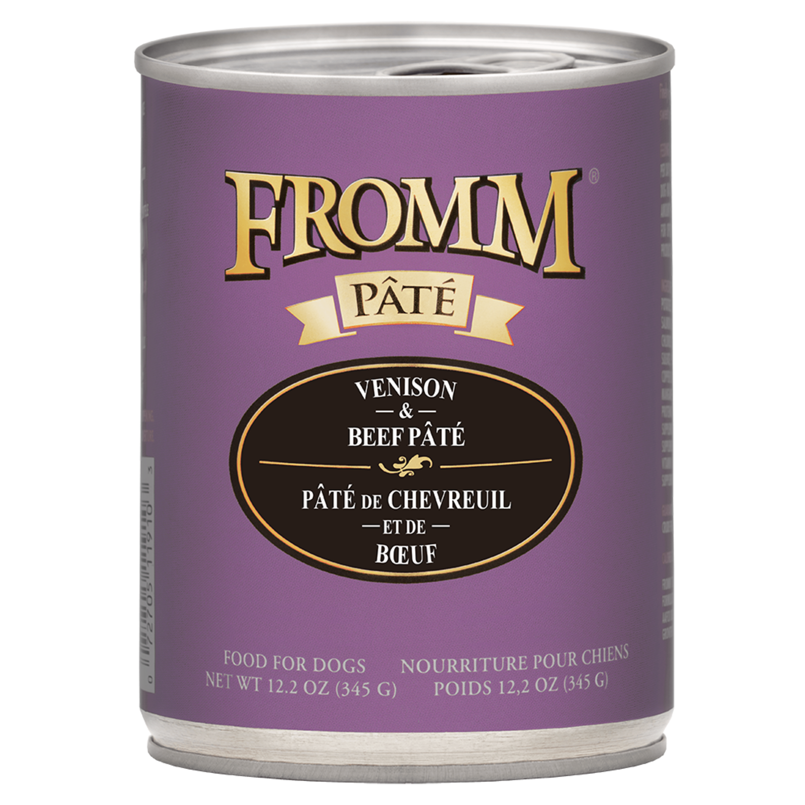 Fromm Family FROMM Gold Pate Venison Beef Barley Dog 12oz