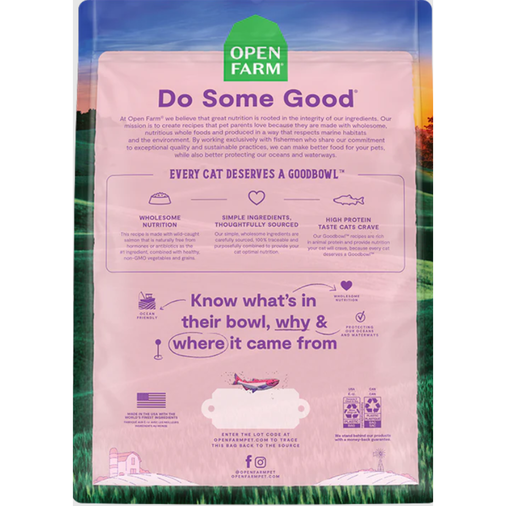 Open Farm OPEN FARM CAT GOODBOWL SALMON & BROWN RICE 3#