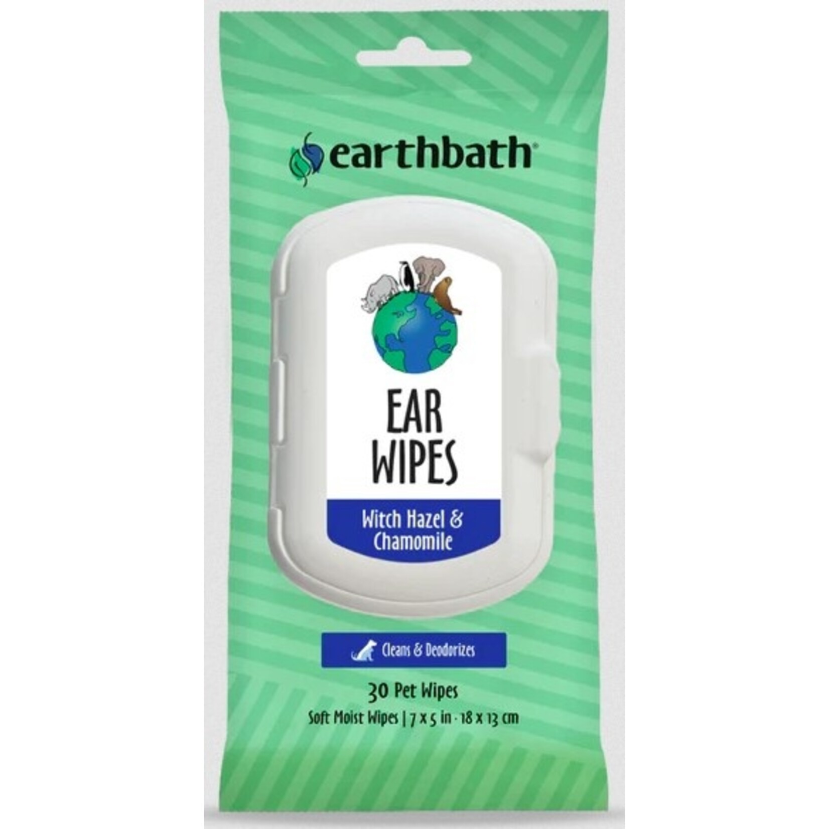 Earthbath EARTHBATH Ear Wipes Witch Hazel & Chamomile 30ct