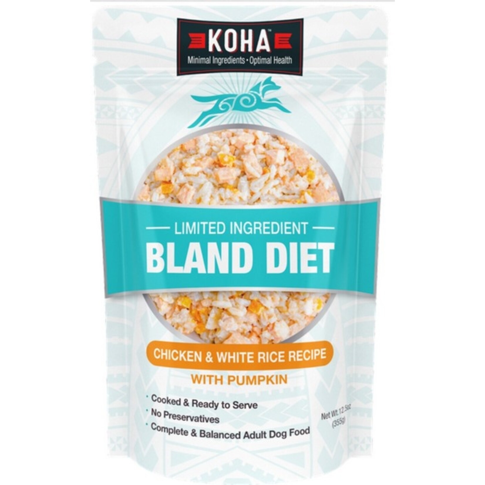 Koha KOHA BLAND LID CHICKEN & RICE 12.5 OZ