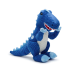 Fabdog FABDOG Floppy Dinosaur Blue T-Rex SM Dog Toy
