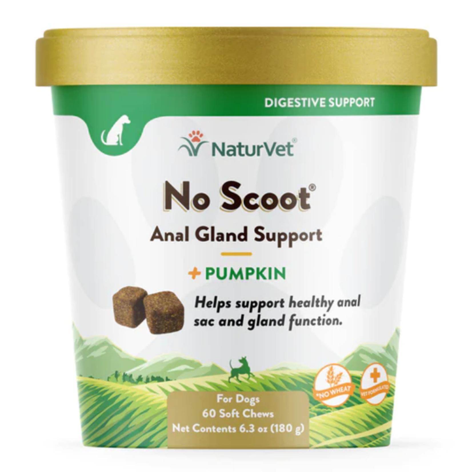 Naturvet NaturVet No Scoot Anal Gland Support with Pumpkin Soft Chews 60 Count