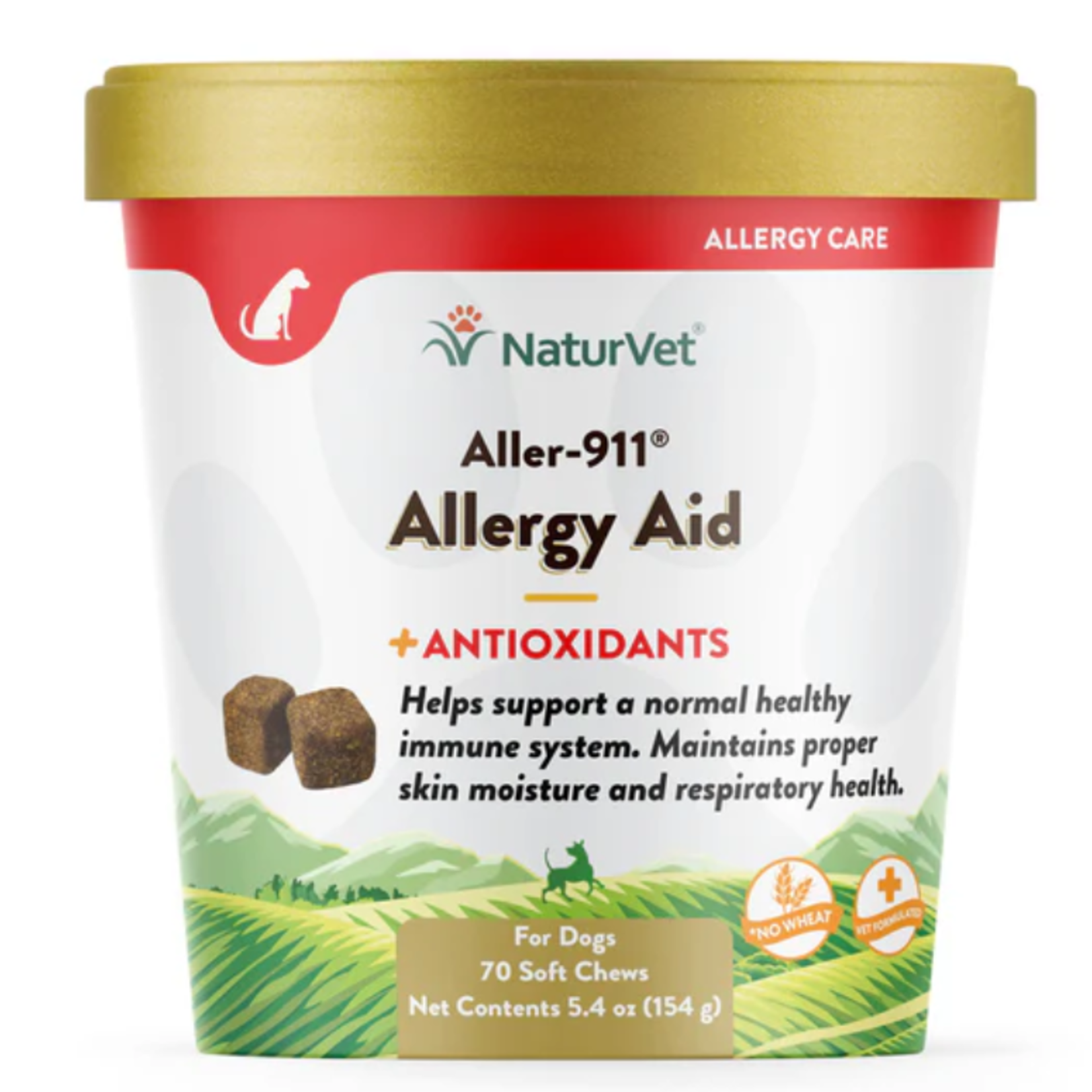 Naturvet Naturvet Aller-911 Allergy Aid with Antioxidants Soft Chews for Dogs 70 Count