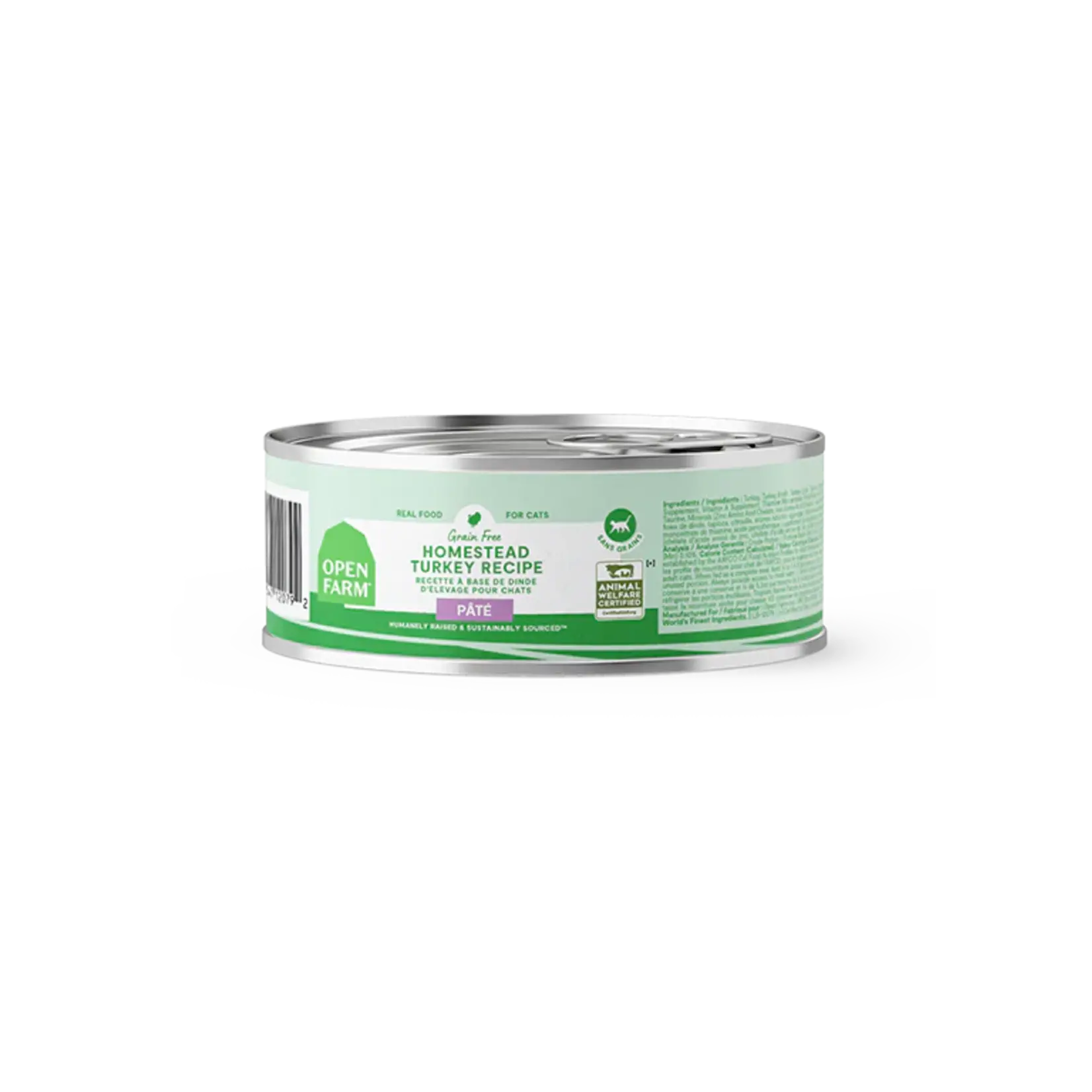 Open Farm Open Farm Grain Free Homestead Turkey Recipe Pate Wet Cat Food 2.8 oz