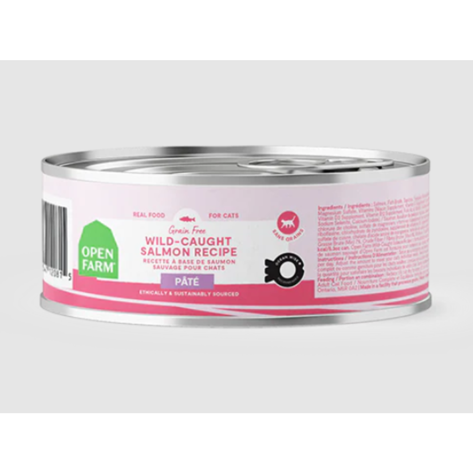 Open Farm Open Farm Grain Free Wild-Caught Salmon Pate Wet Cat Food 5.3 oz