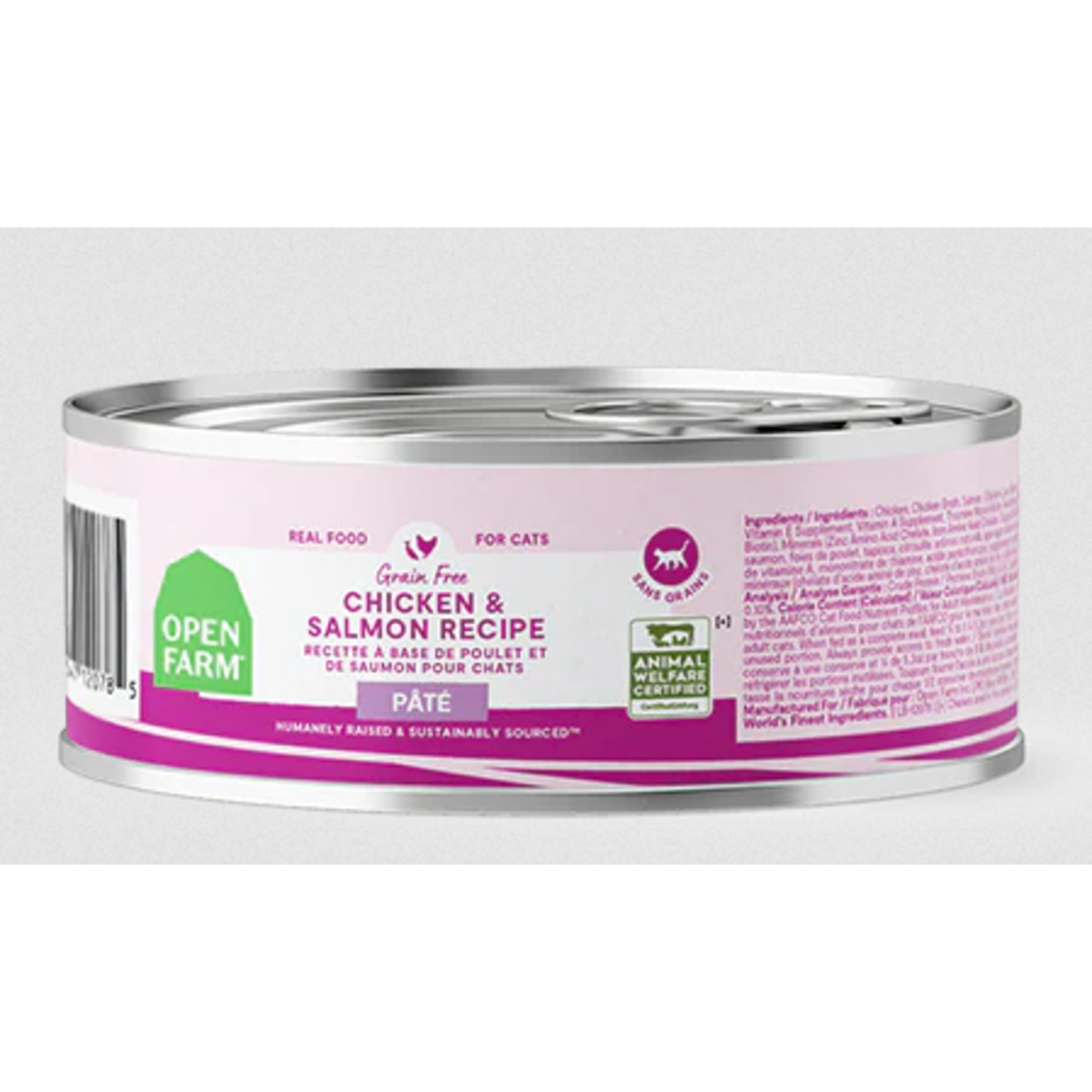 Open Farm Open Farm Grain Free Chicken & Salmon Recipe Pate Wet Cat Food 5.3 oz