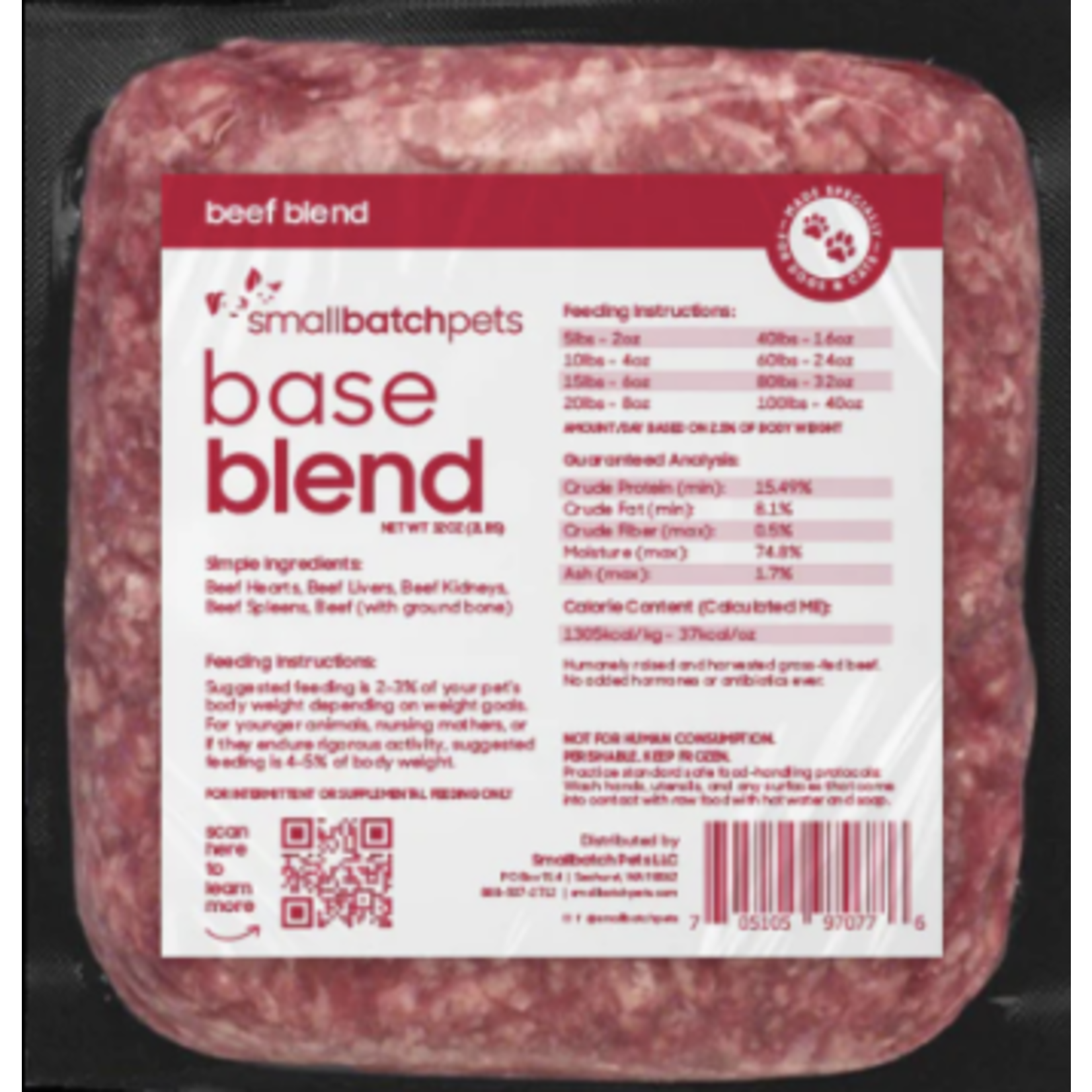 Smallbatch SMALL BATCH Frozen Beef Base Blend 2#