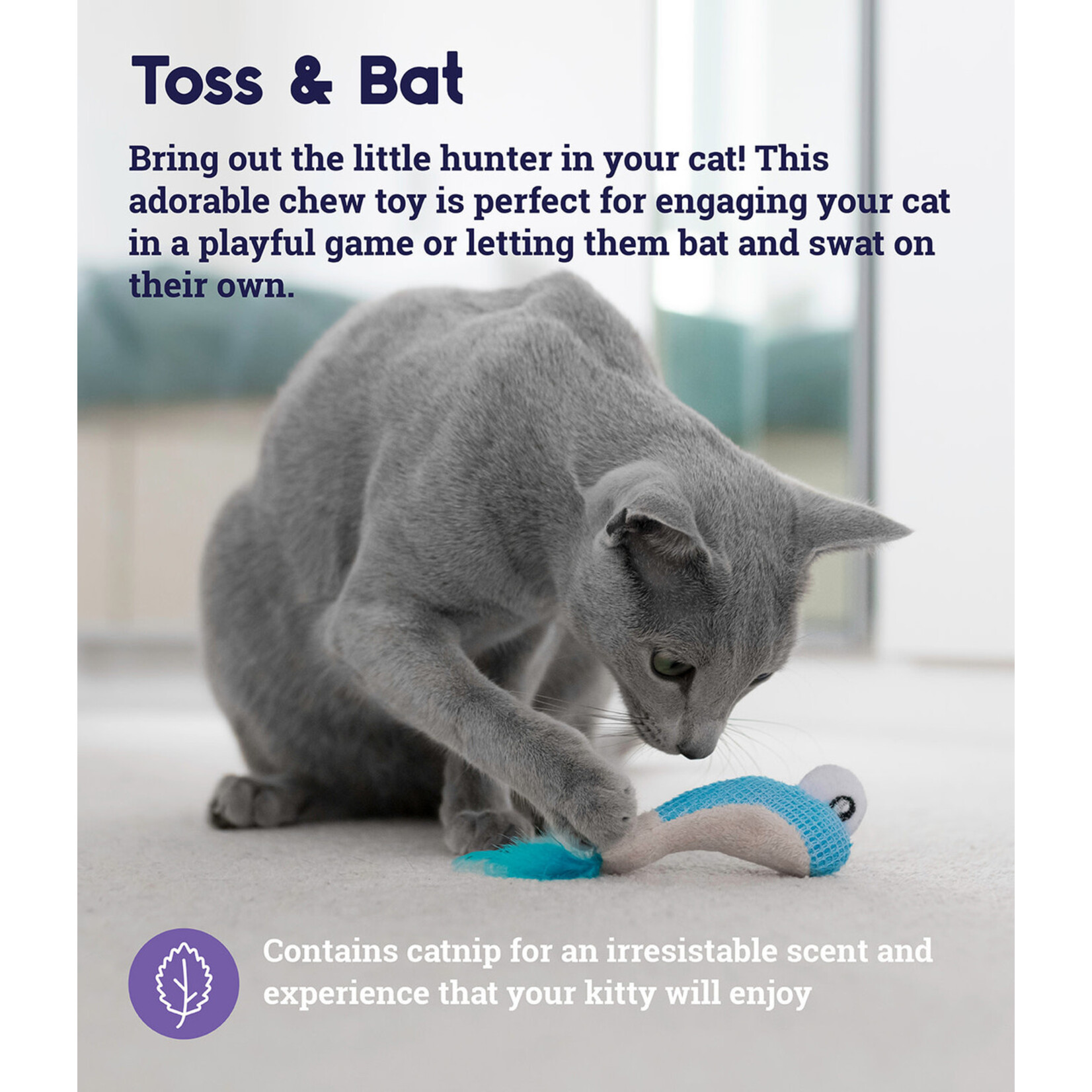 Outward Hound CATSTAGES Dental Shrimpies Cat Toy 2pk