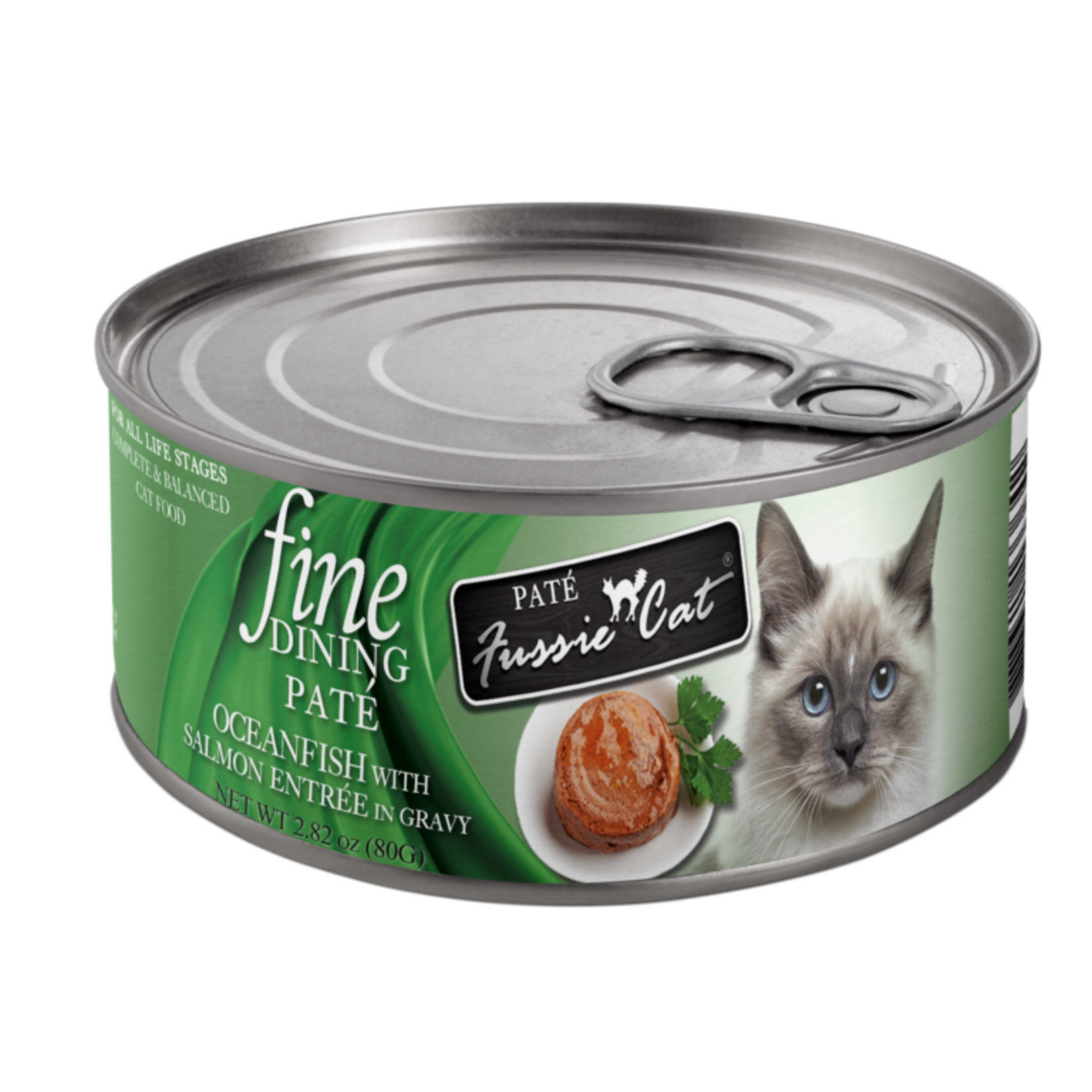Fussie Cat FUSSIE Fine Dining Pate Oceanfish Salmon Cat 2.82oz Can