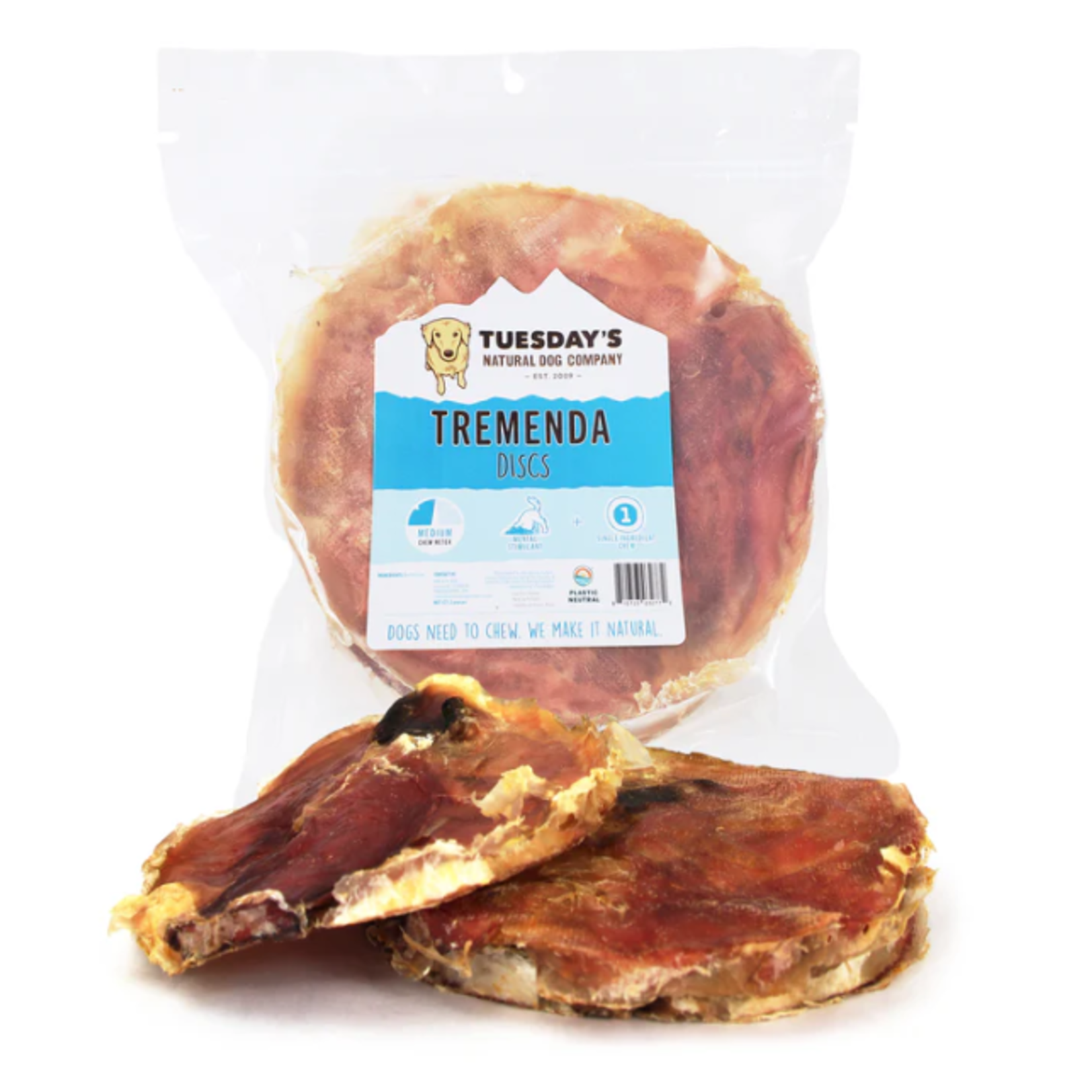 Tuesday's Natural Dog Company TUESDAY'S TREMENDA DISC - 3pk