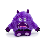 Fabdog FABDOG Fluffy Monster Purple MD Dog Toy