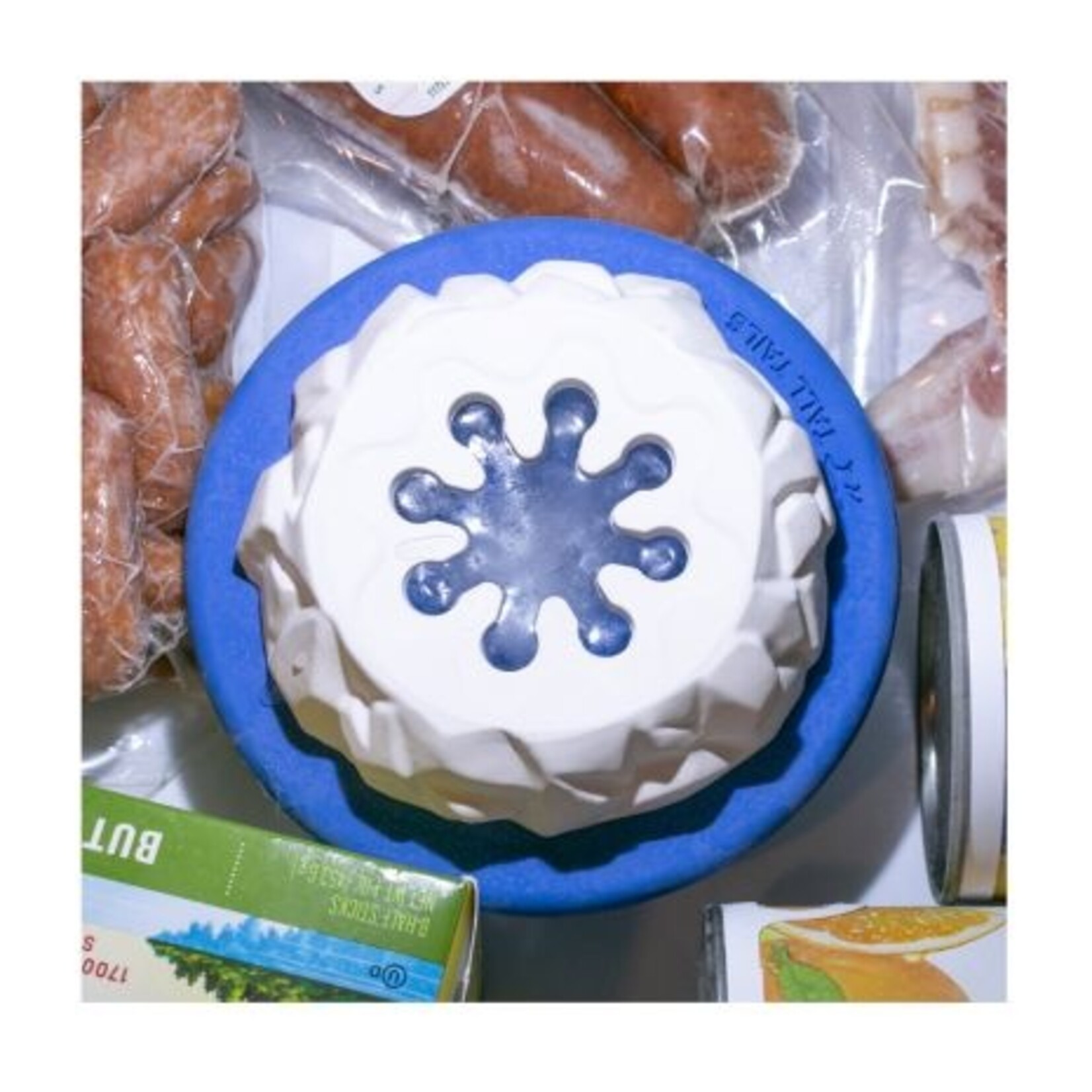 Tall Tails TALL TAILS Polar Lickable Dish 4" Blue Dog