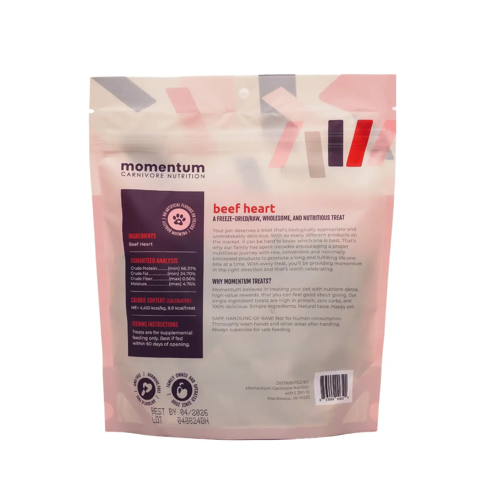 Momentum MOMENTUM FD Beef Hearts 3oz