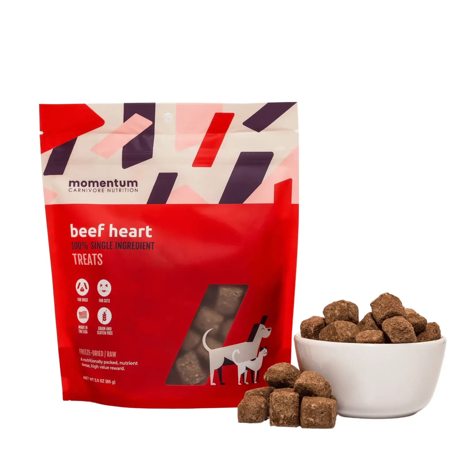 Momentum MOMENTUM FD Beef Hearts 3oz