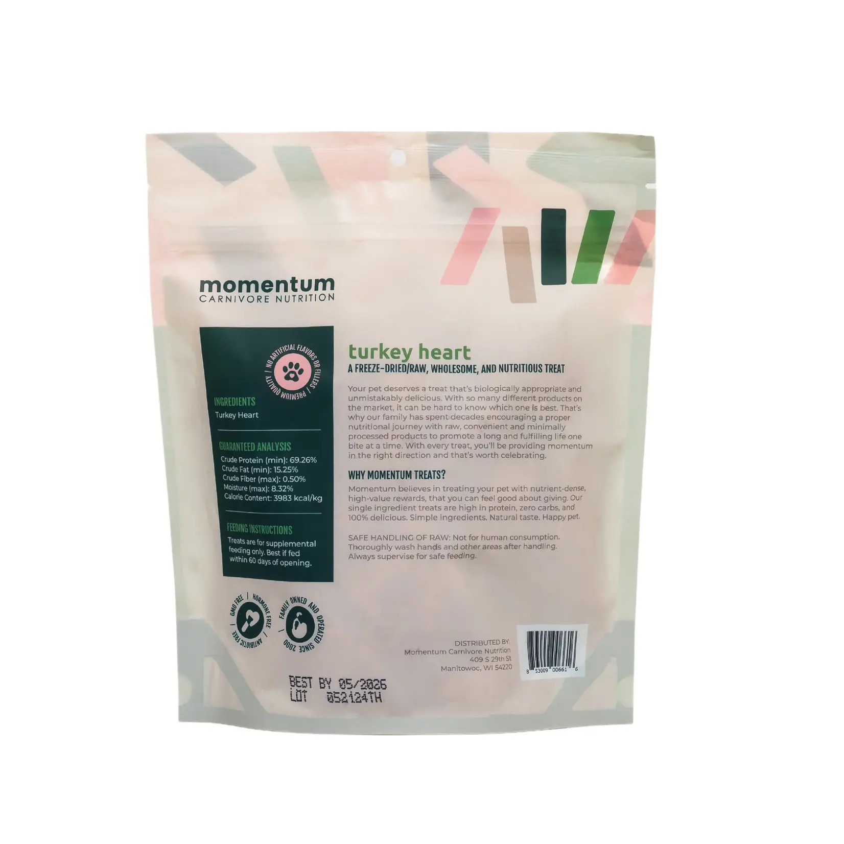Momentum MOMENTUM FD Turkey Hearts Treats 3.5oz