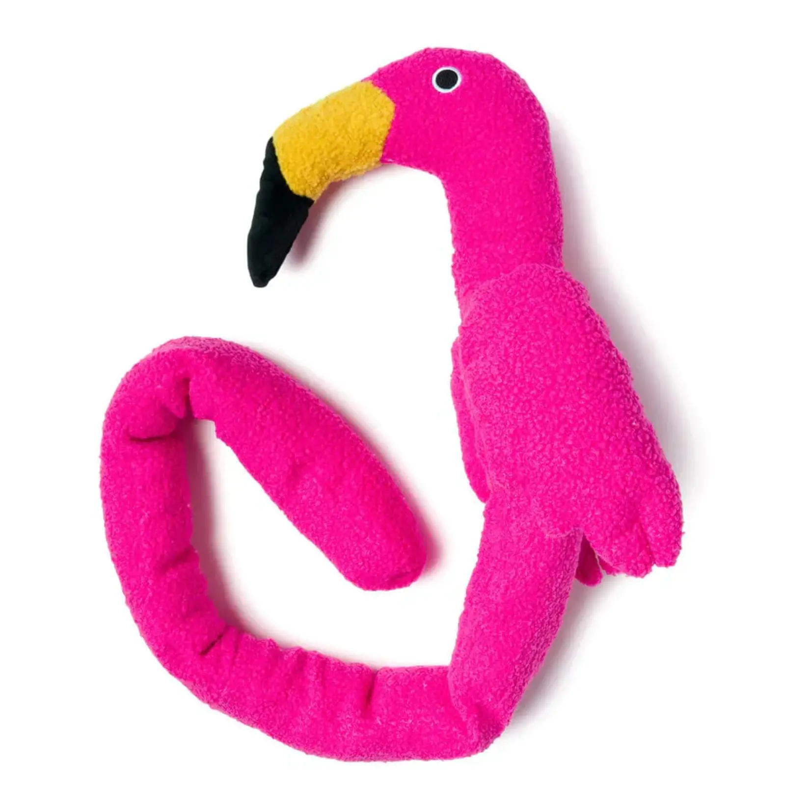 Fabdog FABDOG Twisty Flamingo Dog Toy