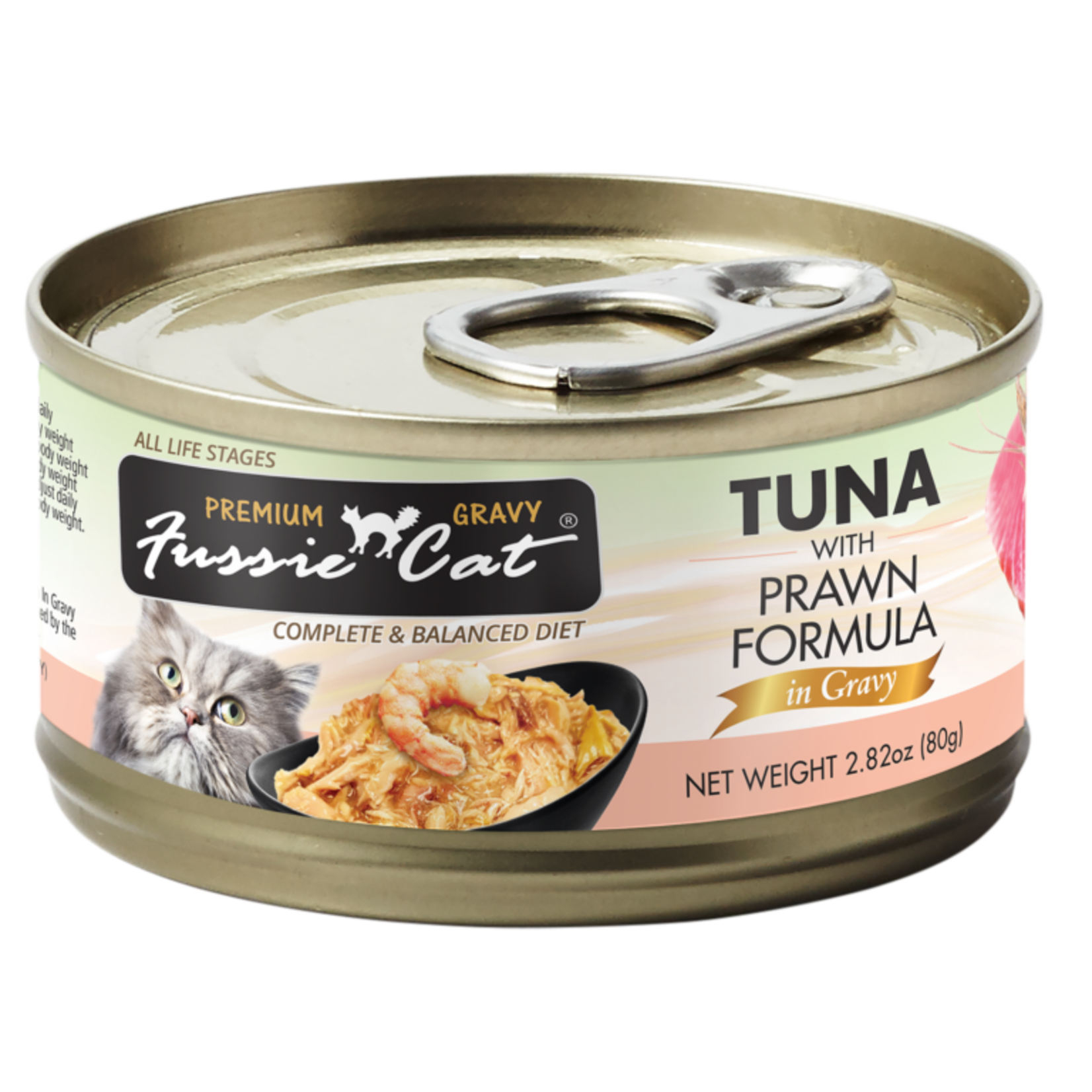 Fussie Cat FUSSIE Tuna Prawn in Gravy Cat Can 2.82oz