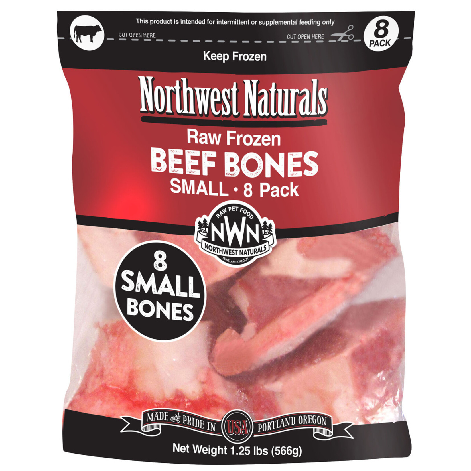 Northwest Naturals NWN Frozen Small Bones 1-2" 1.25# 8pk